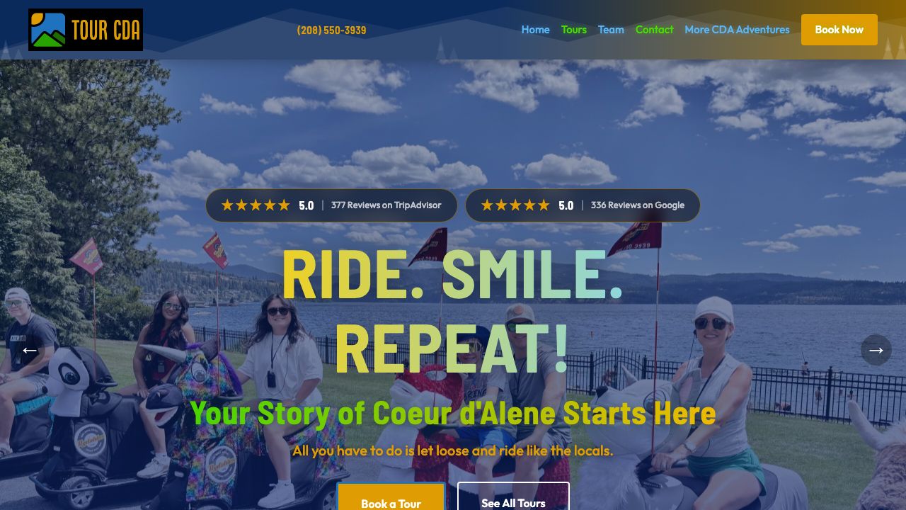 Website after rebuild by WBC